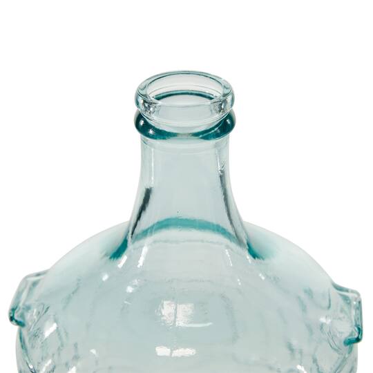 12" Clear Glass Farmhouse Vase